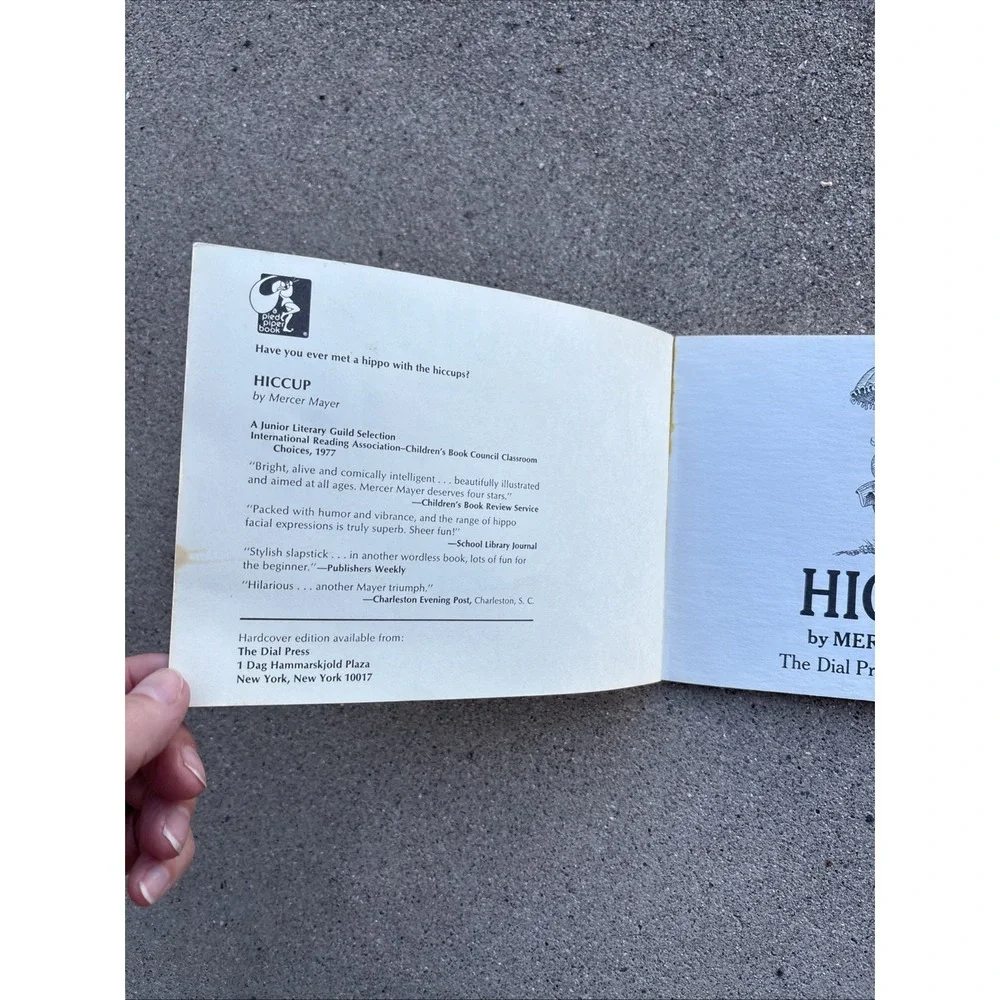 Vintage Pied Piper Bks.: Hiccup by Mercer Mayer 1976 First‎ Edition